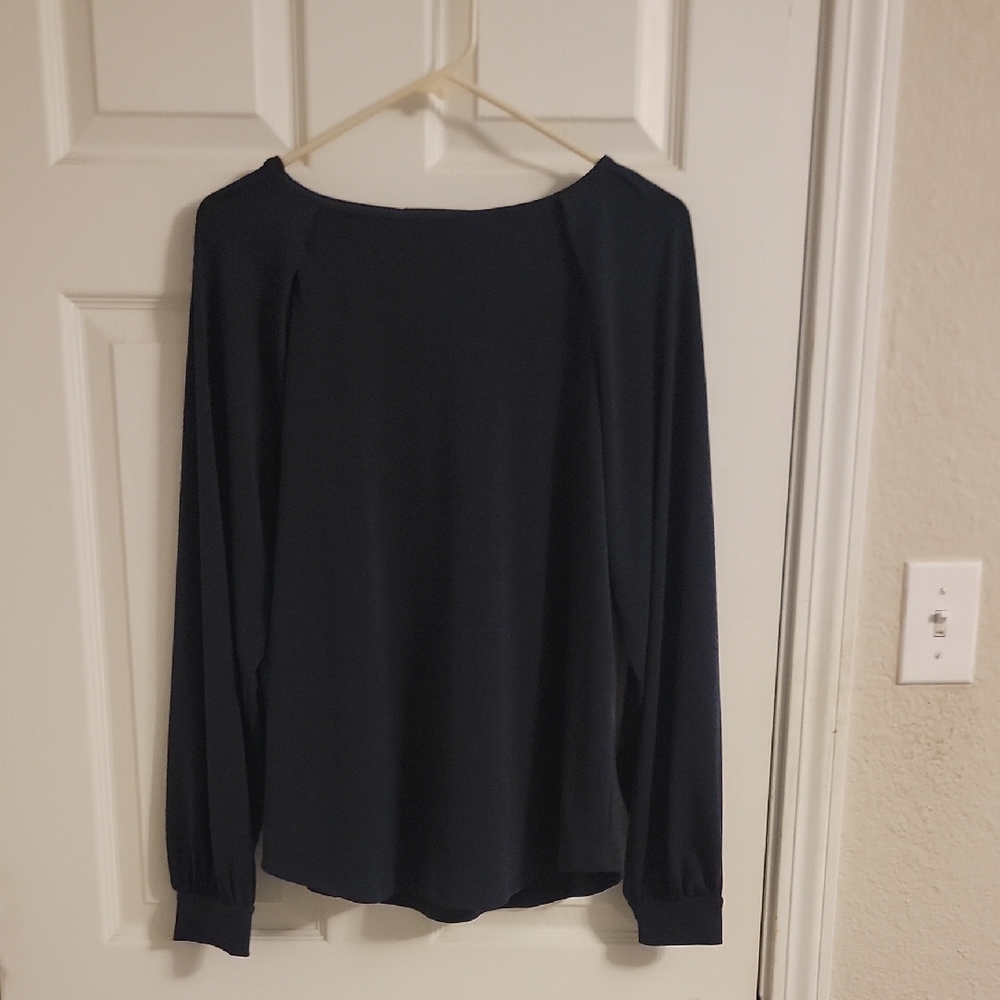 Elegant Navy Blue Women's Top